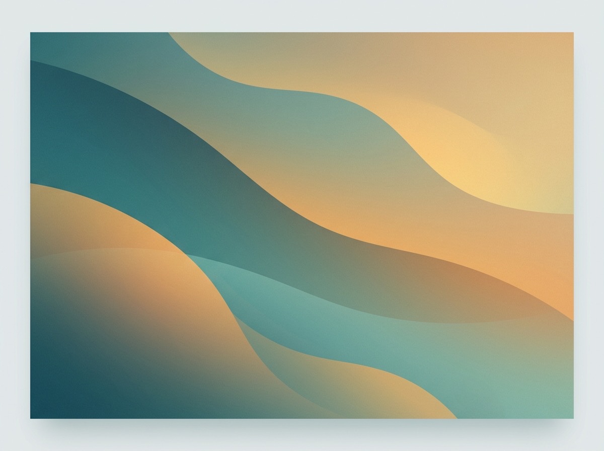 Section artwork: abstract calm coastal gradient illustration for