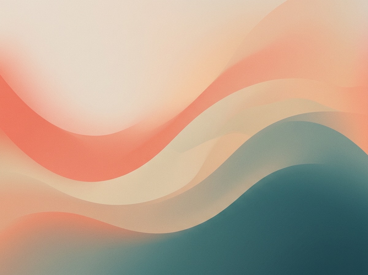 Section artwork: abstract calm coastal gradient illustration for 