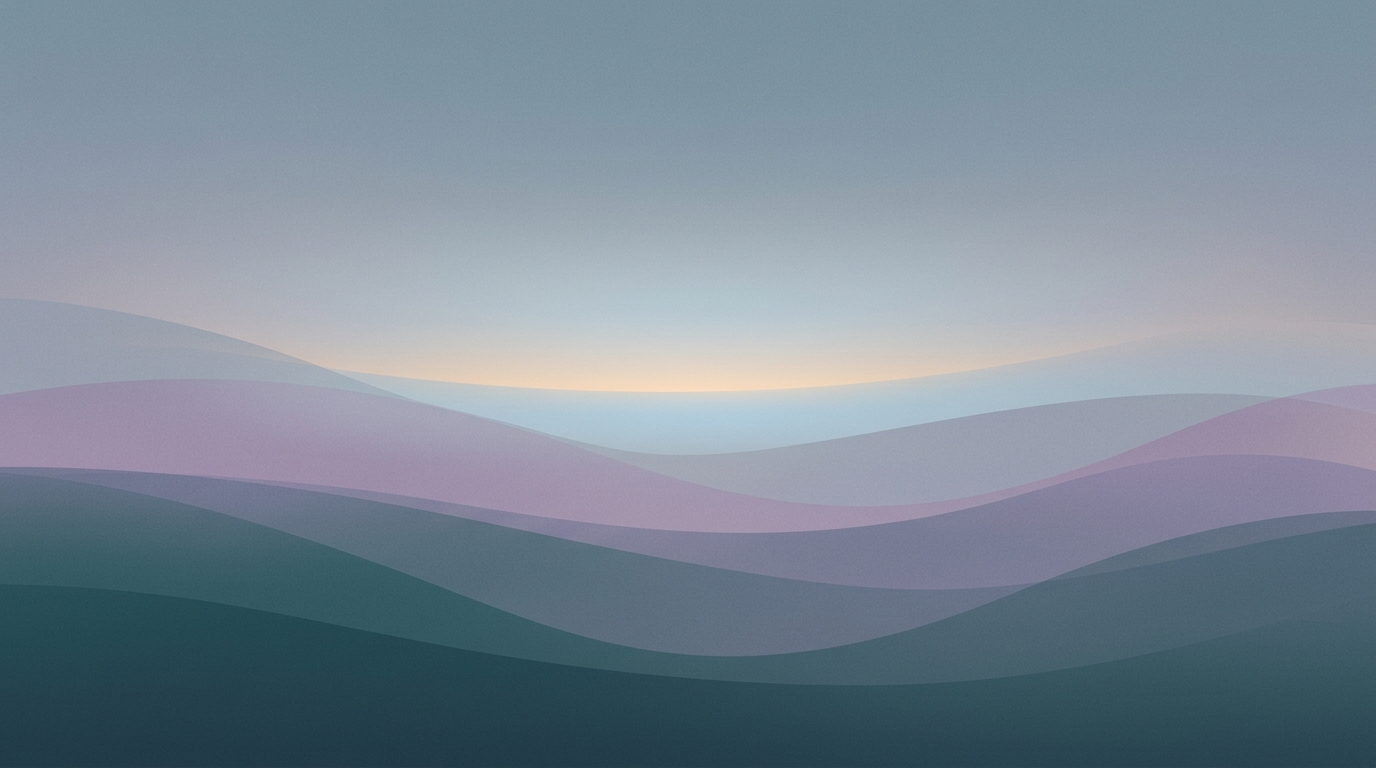 Header artwork: abstract calm coastal gradient illustration for "Build the middle: what the next $99 million should buy"