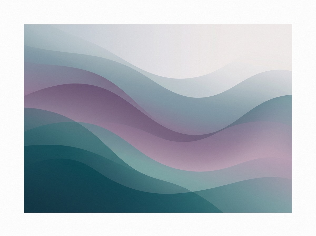 Section artwork: abstract calm coastal gradient illustration for 