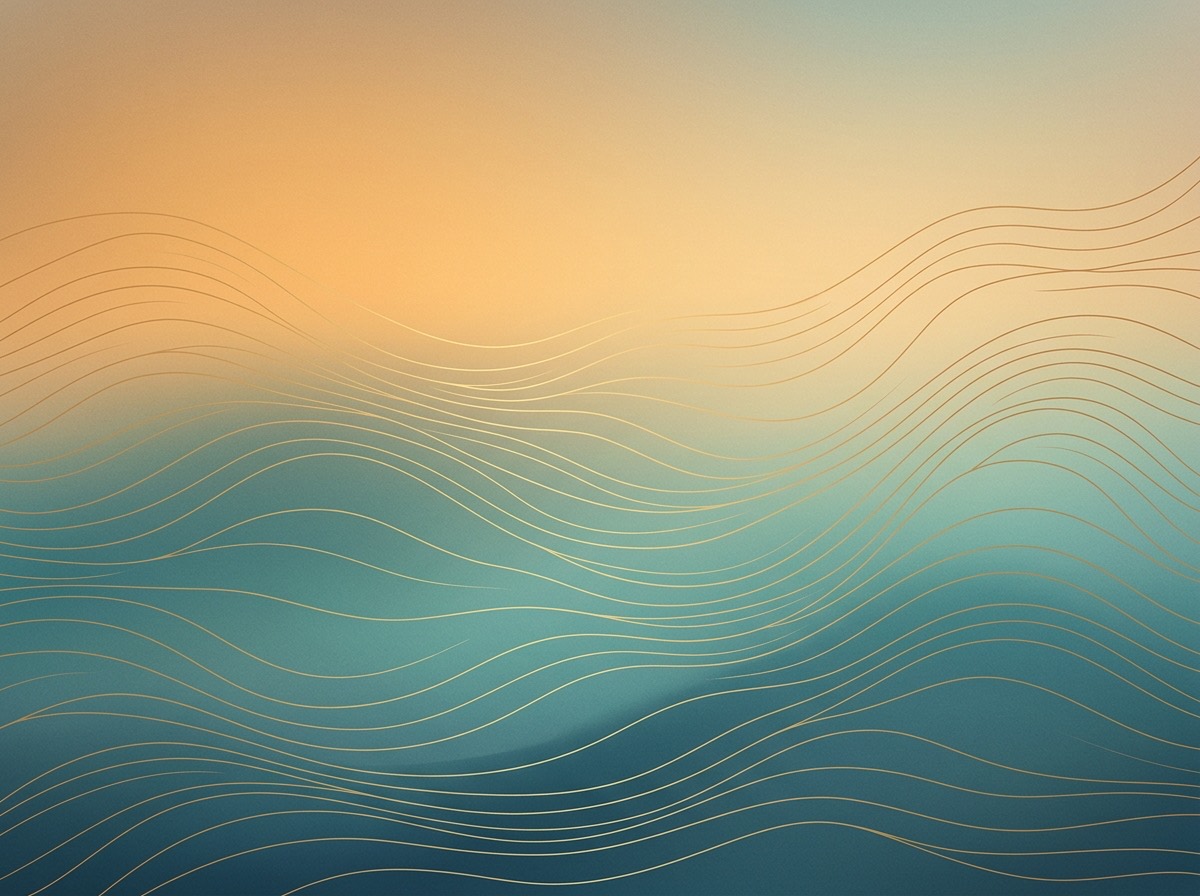 Section artwork: abstract calm coastal gradient illustration for 