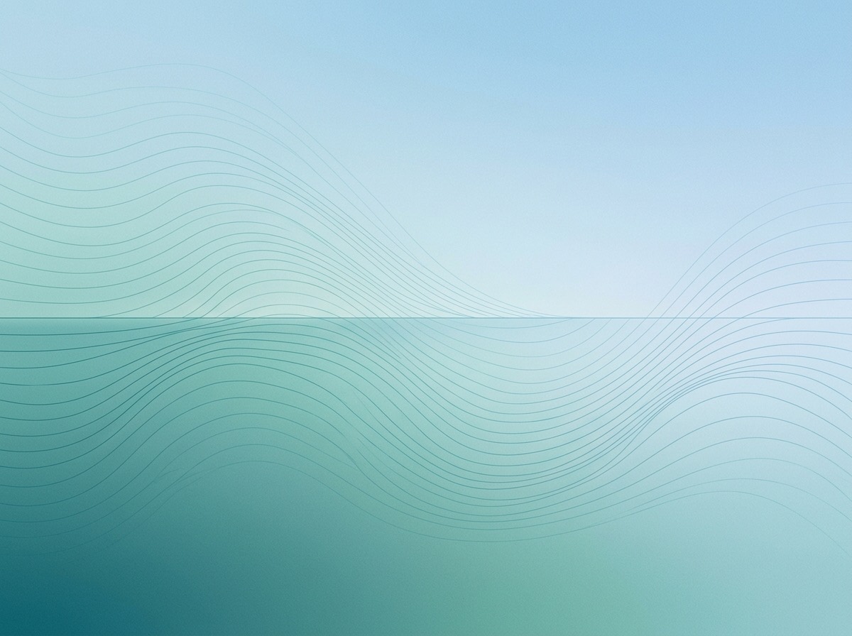 Section artwork: abstract calm coastal gradient illustration for 