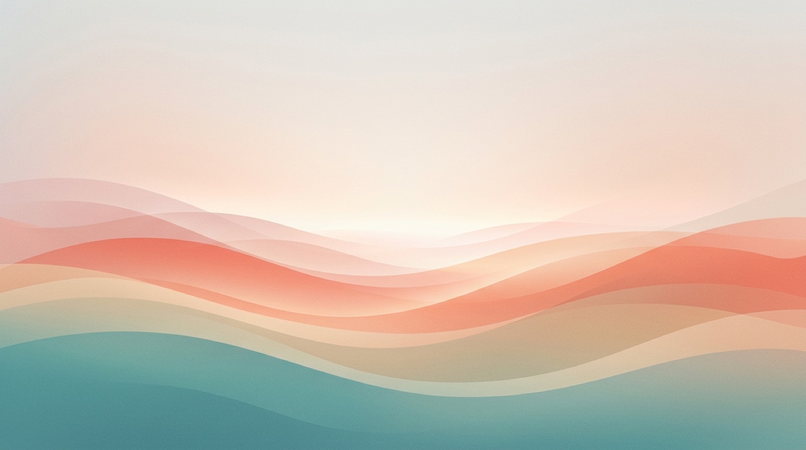 Header artwork: abstract calm coastal gradient illustration for "Caregiver Burnout: Signs You're Running on Empty and How to Recover"