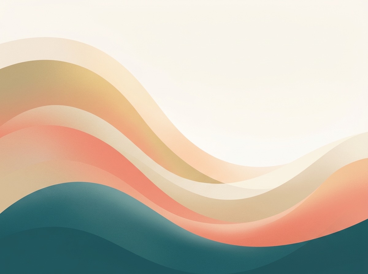 Section artwork: abstract calm coastal gradient illustration for 