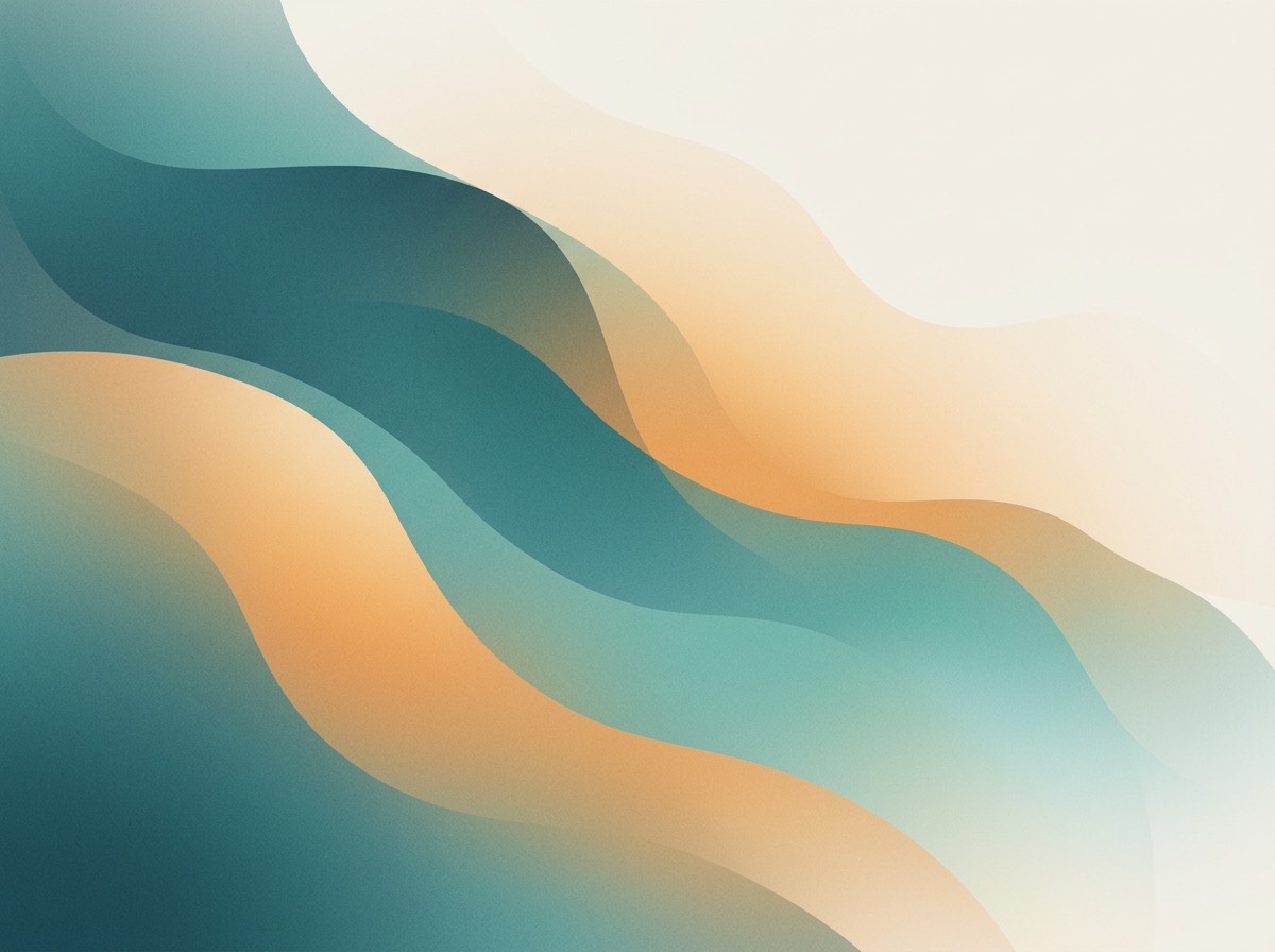 Section artwork: abstract calm coastal gradient illustration for
