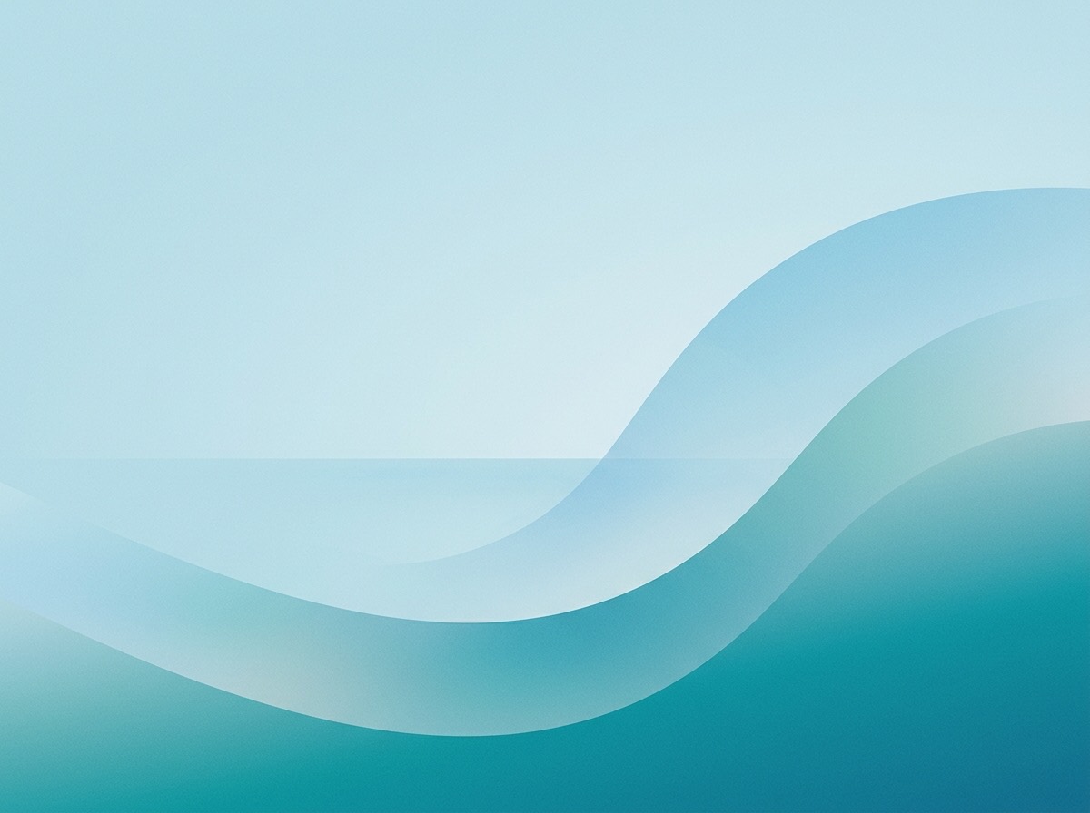 Section artwork: abstract calm coastal gradient illustration for 