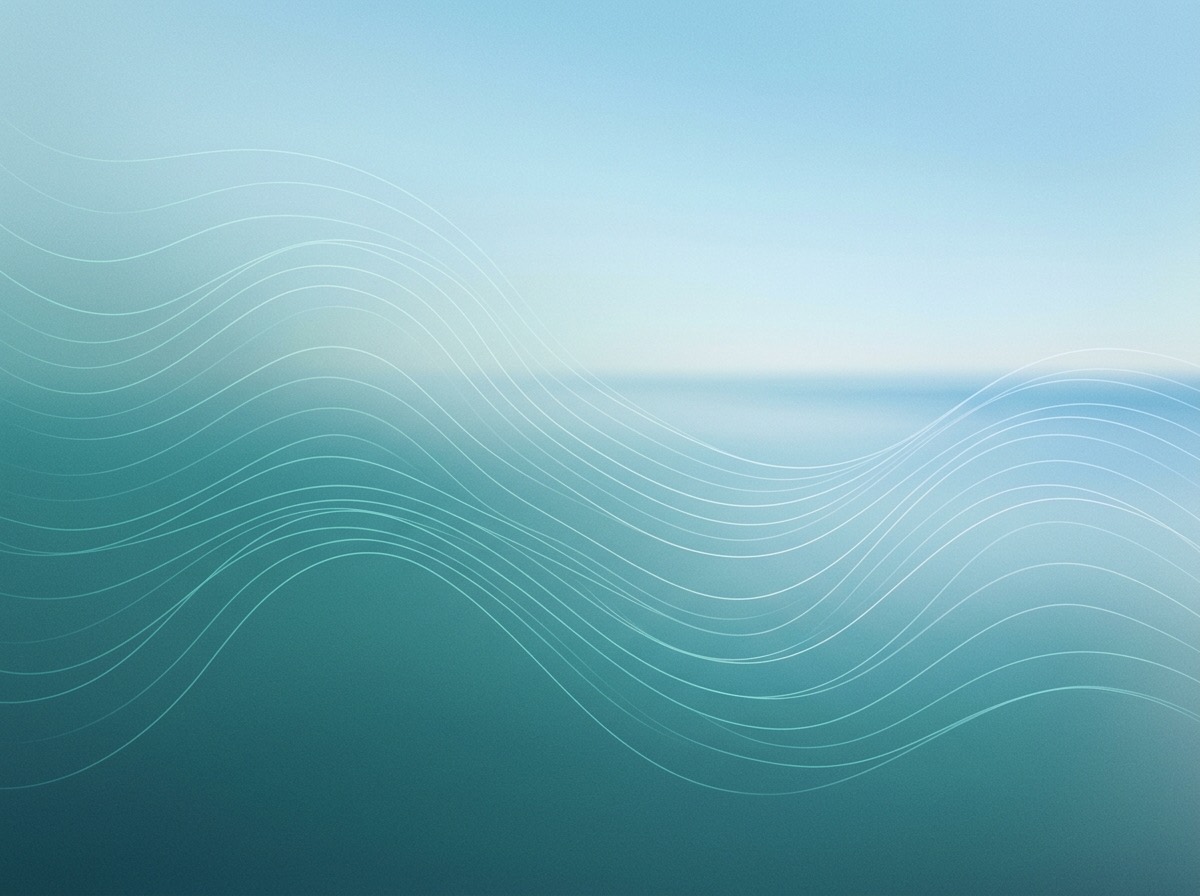 Section artwork: abstract calm coastal gradient illustration for 