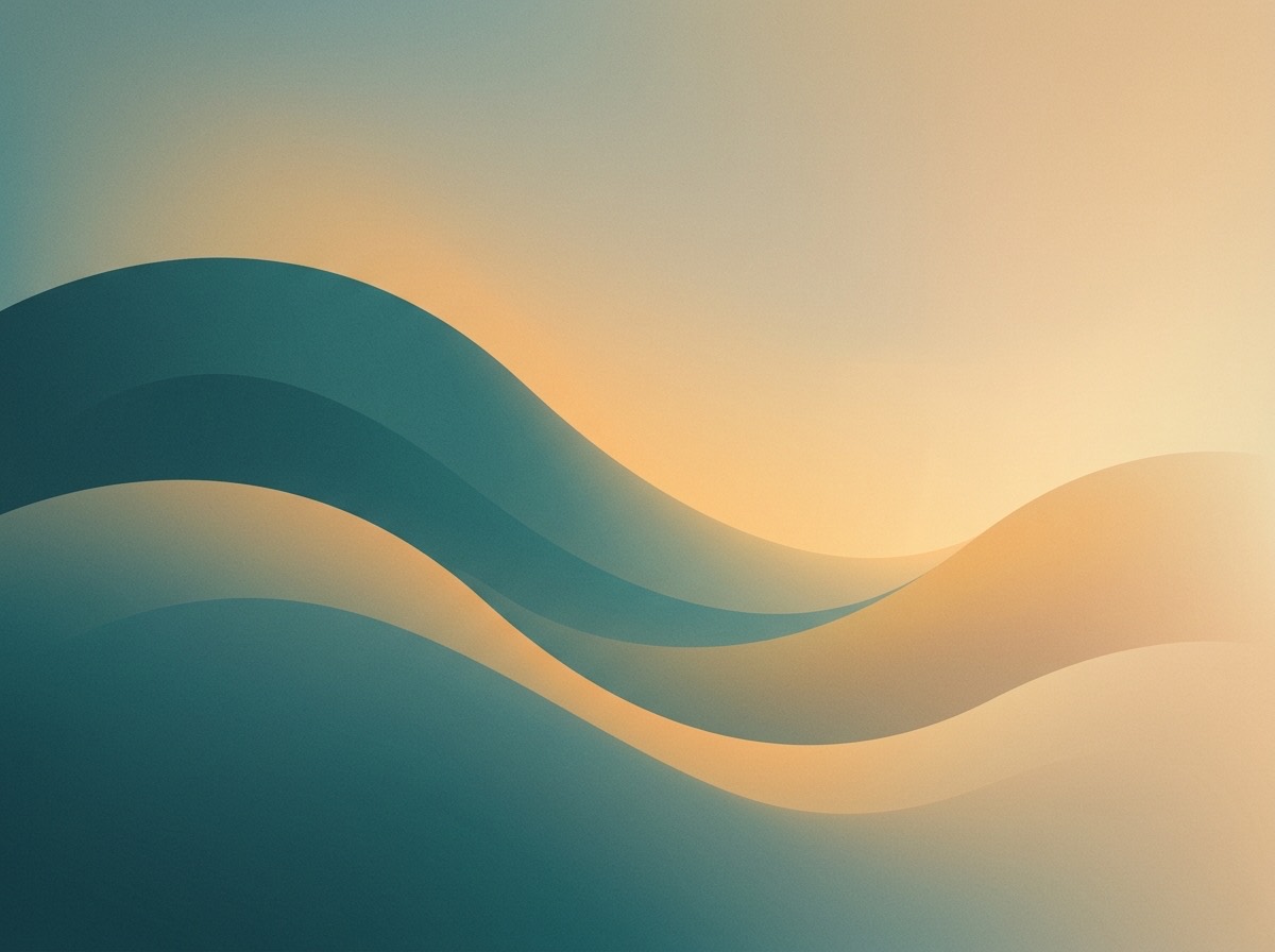 Section artwork: abstract calm coastal gradient illustration for 