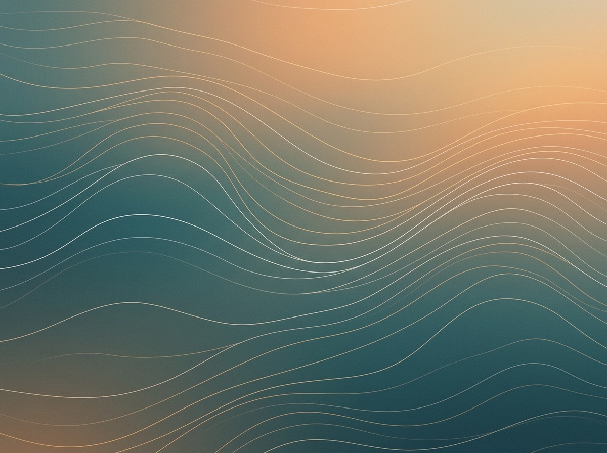 Section artwork: abstract calm coastal gradient illustration for 