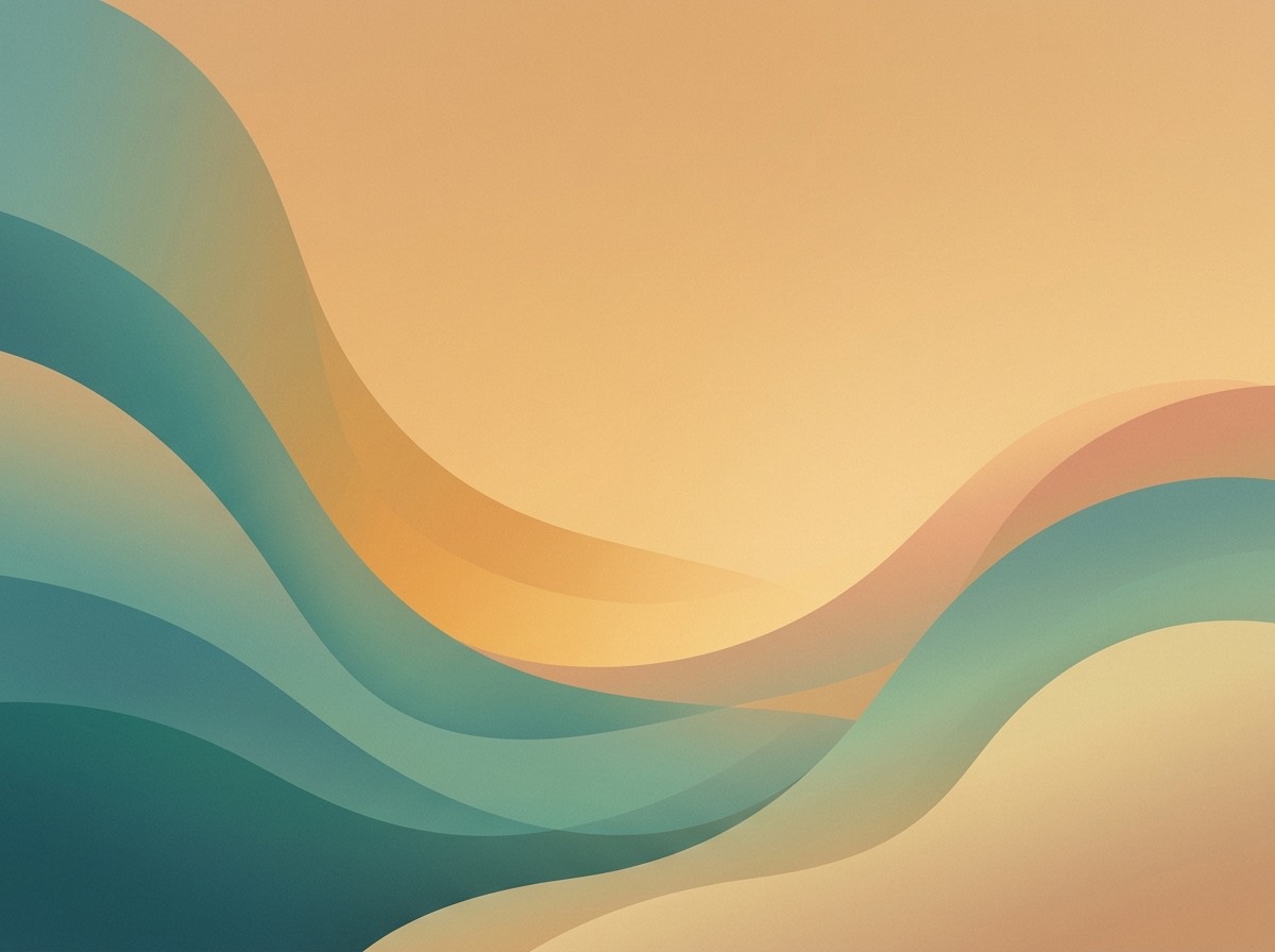 Section artwork: abstract calm coastal gradient illustration for 