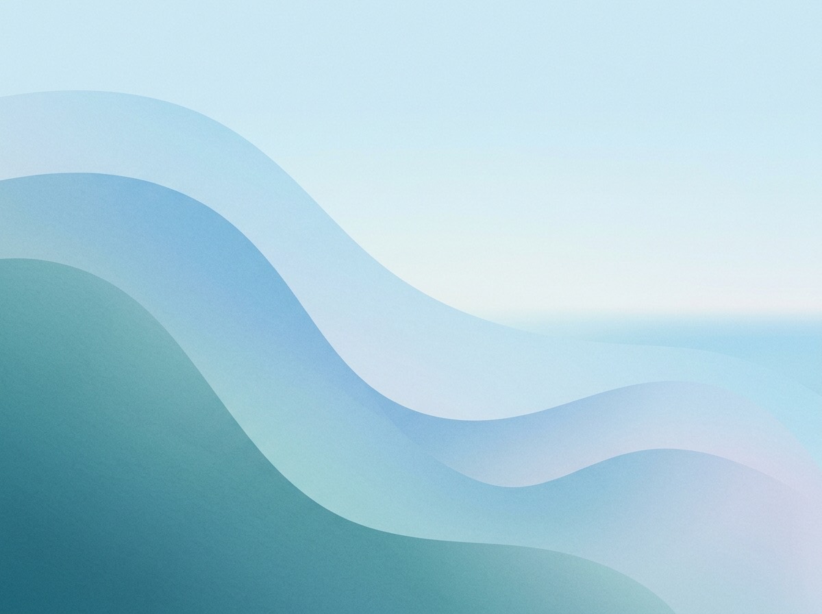 Section artwork: abstract calm coastal gradient illustration for 