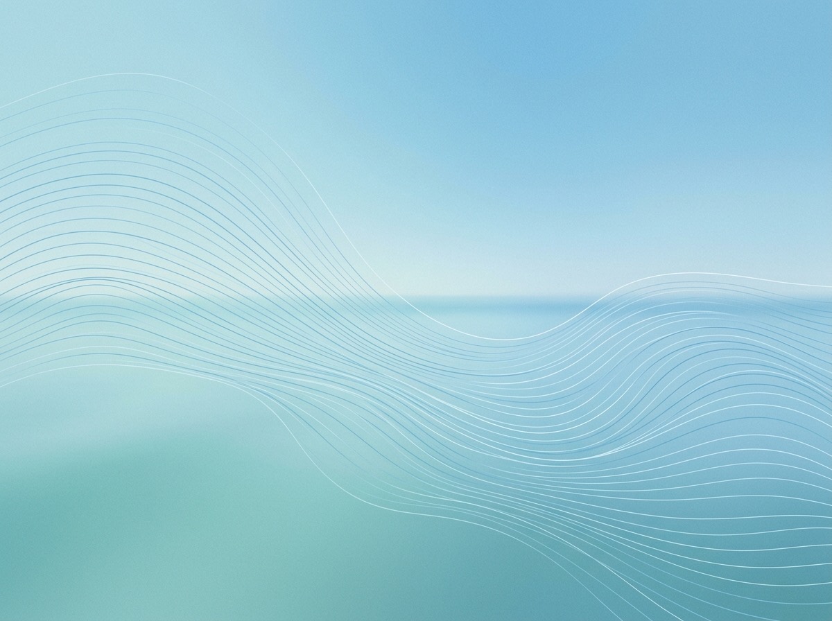 Section artwork: abstract calm coastal gradient illustration for 