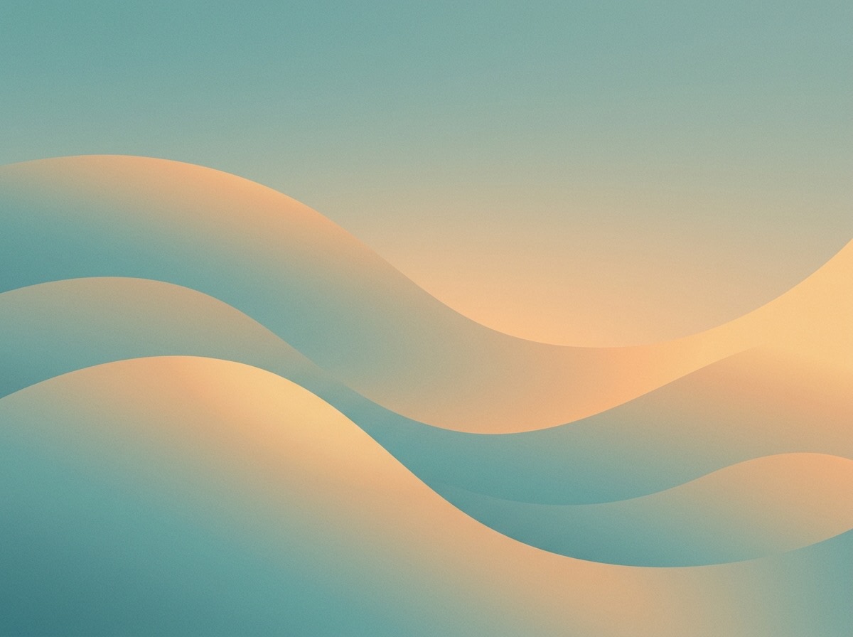 Section artwork: abstract calm coastal gradient illustration for