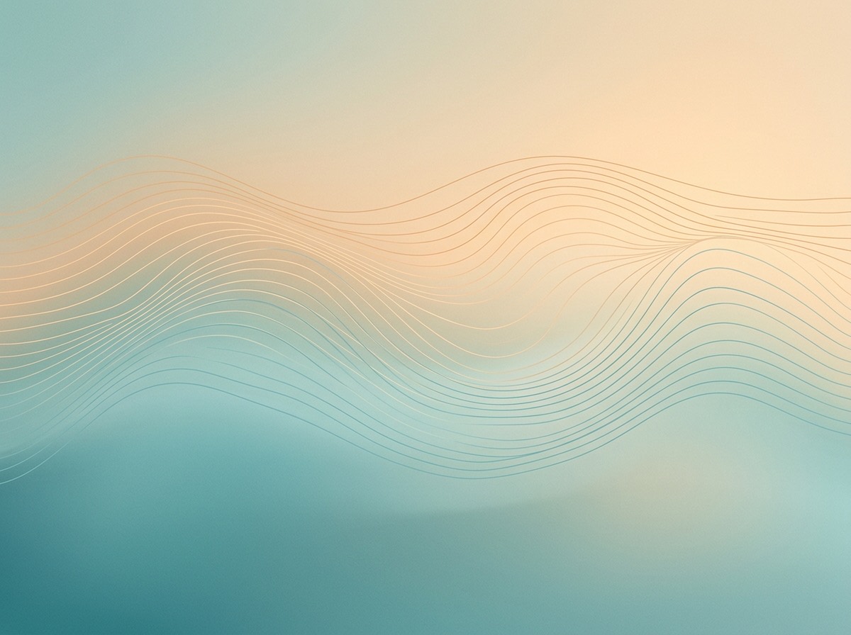Section artwork: abstract calm coastal gradient illustration for