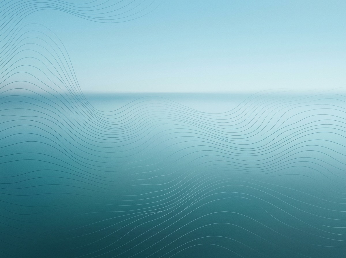 Section artwork: abstract calm coastal gradient illustration for