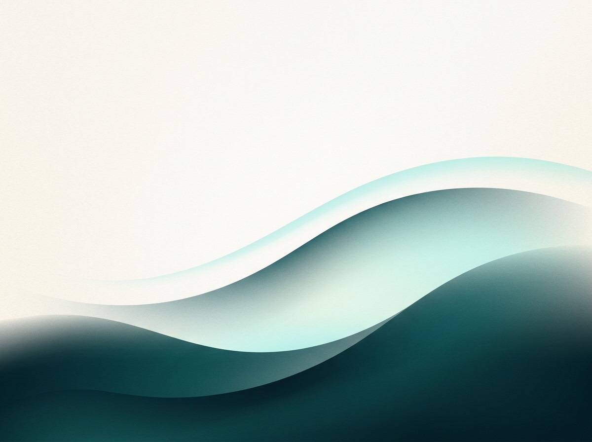 Section artwork: abstract calm coastal gradient illustration for