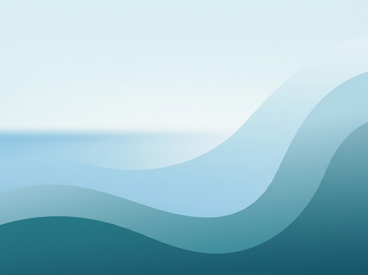 Section artwork: abstract calm coastal gradient illustration for 