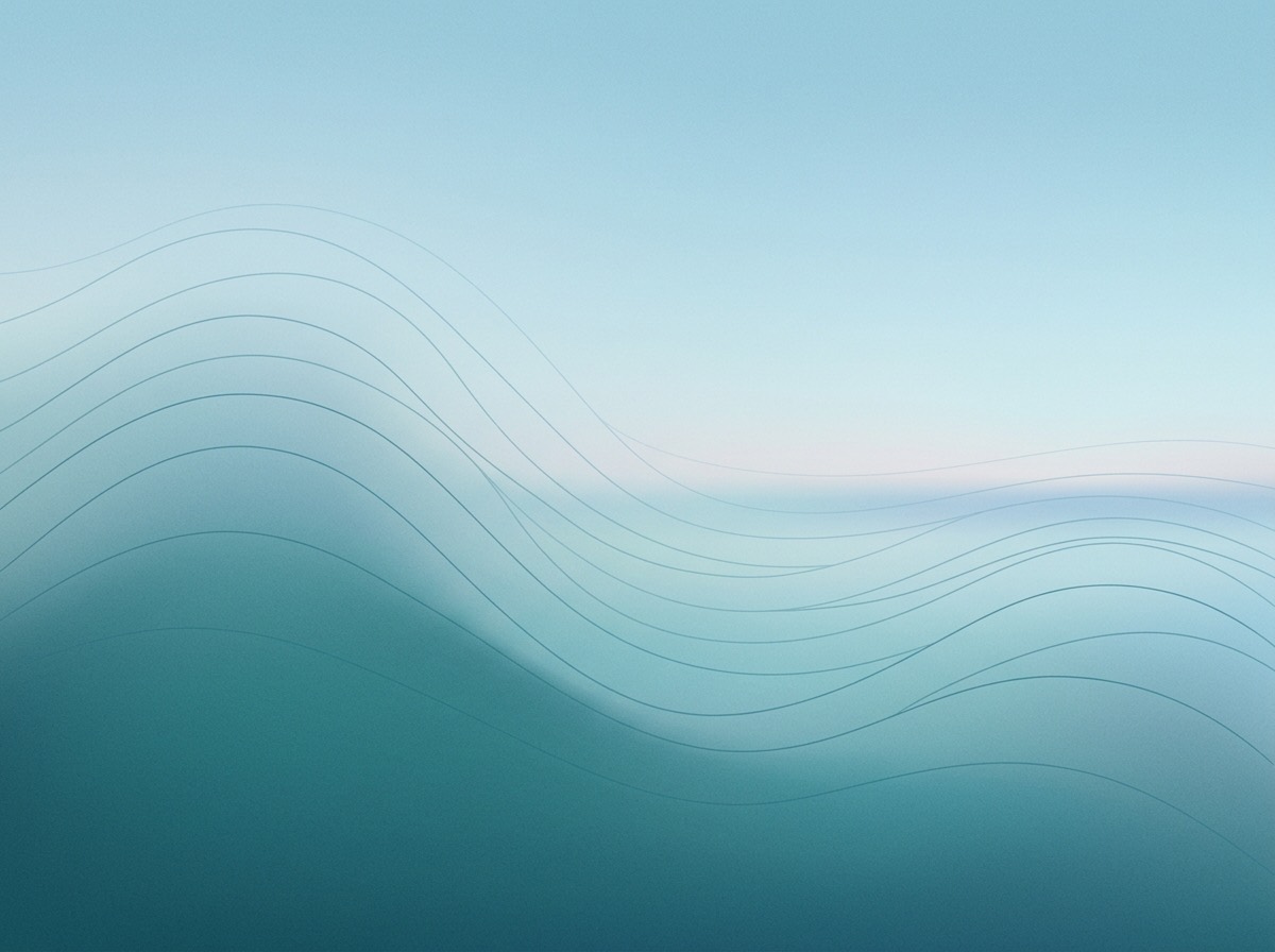 Section artwork: abstract calm coastal gradient illustration for 