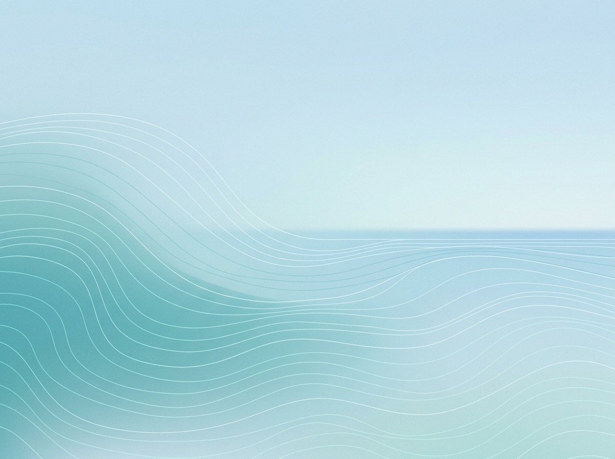 Section artwork: abstract calm coastal gradient illustration for 