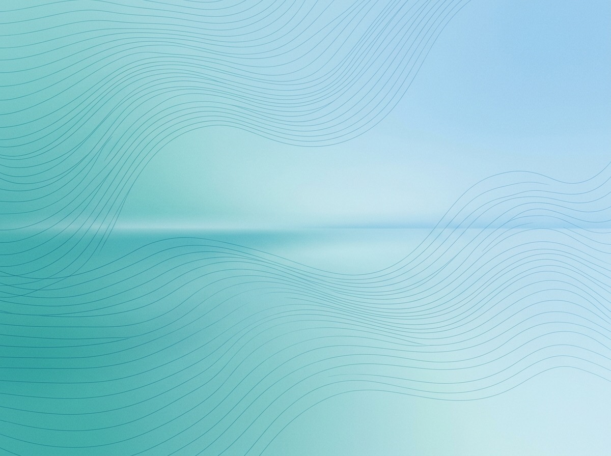 Section artwork: abstract calm coastal gradient illustration for