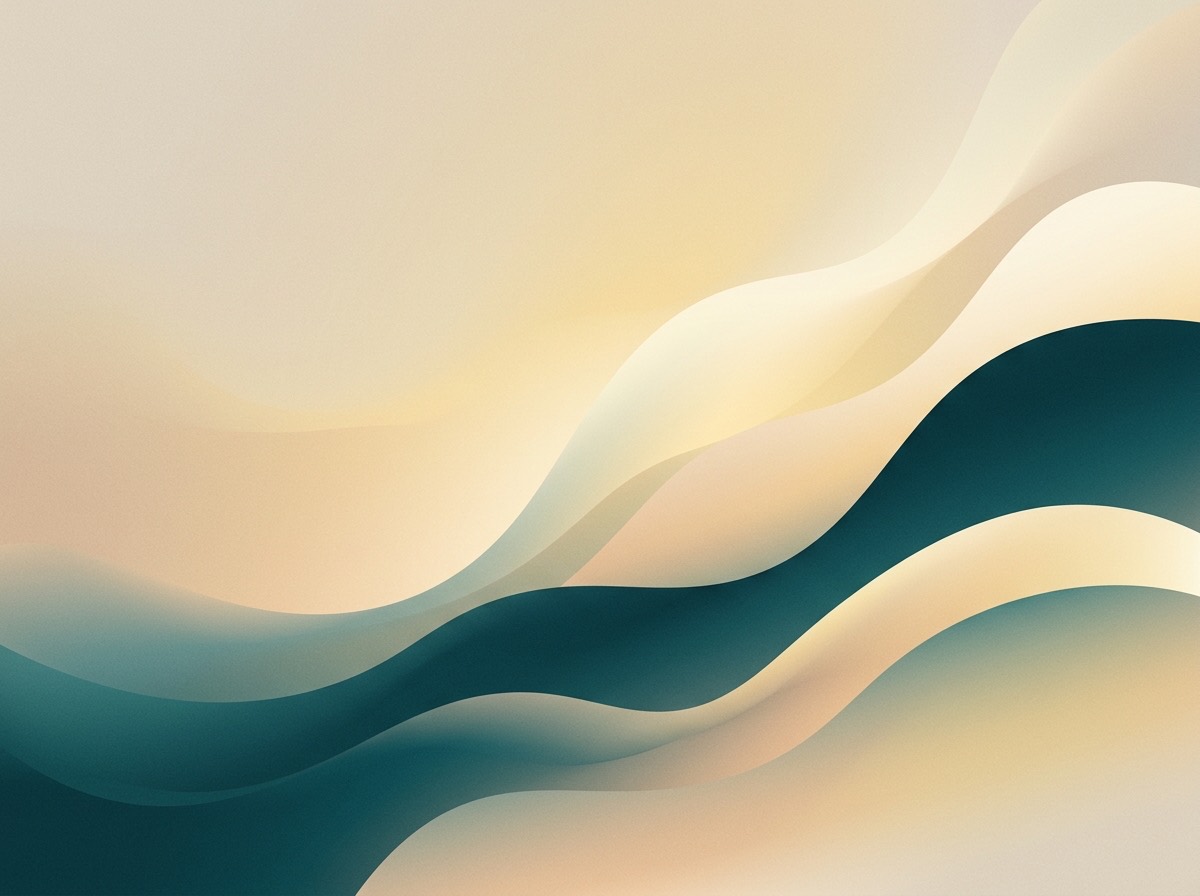 Section artwork: abstract calm coastal gradient illustration for 