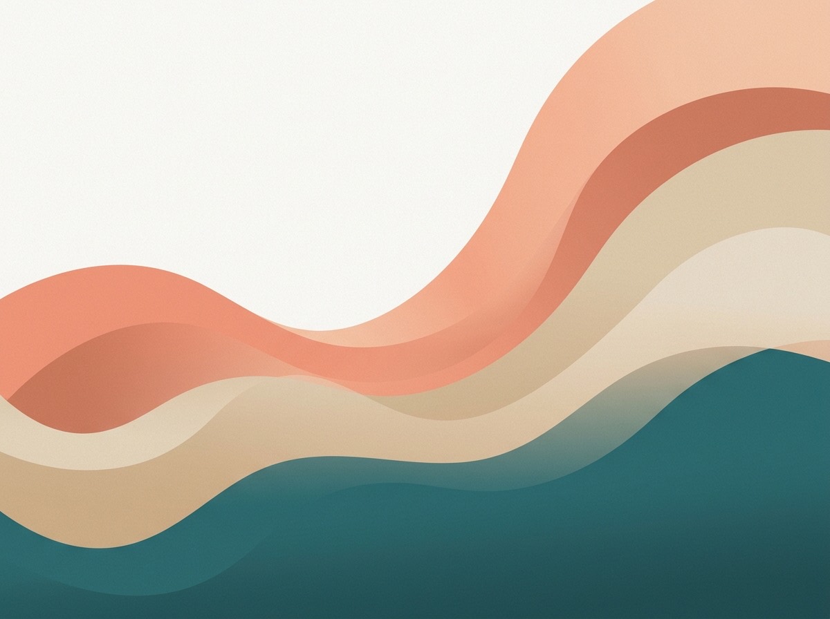 Section artwork: abstract calm coastal gradient illustration for