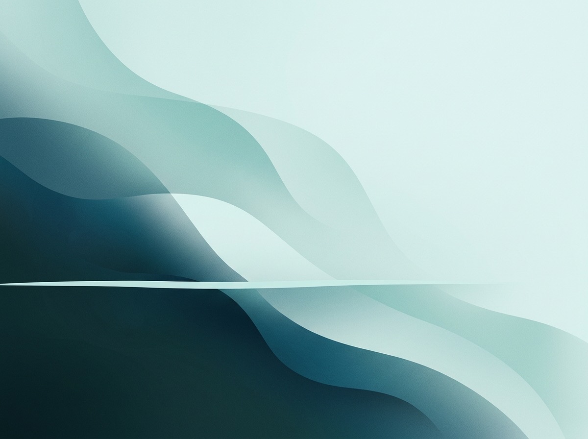 Section artwork: abstract calm coastal gradient illustration for 
