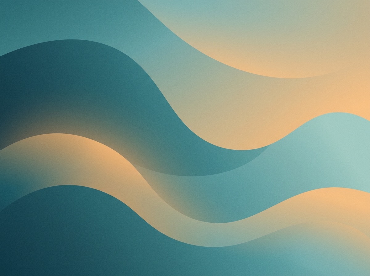 Section artwork: abstract calm coastal gradient illustration for 