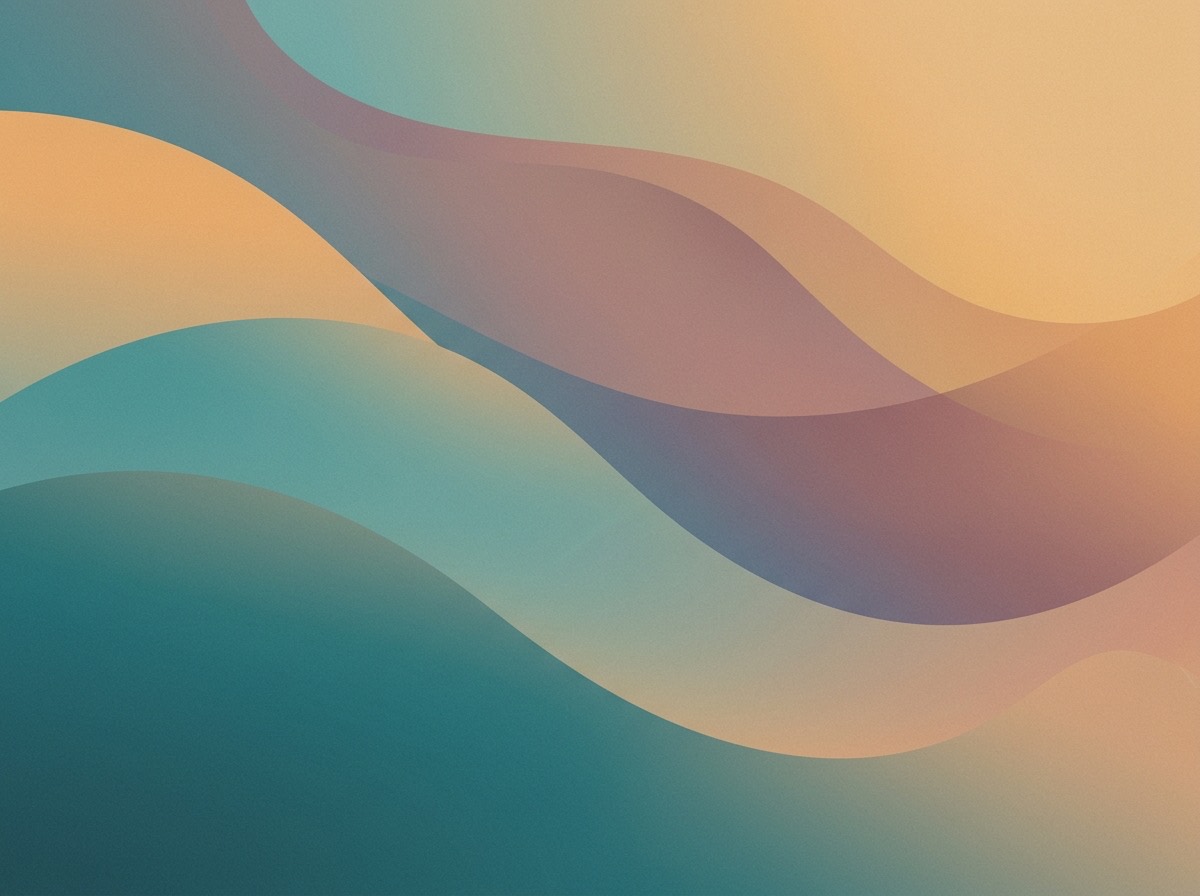 Section artwork: abstract calm coastal gradient illustration for 