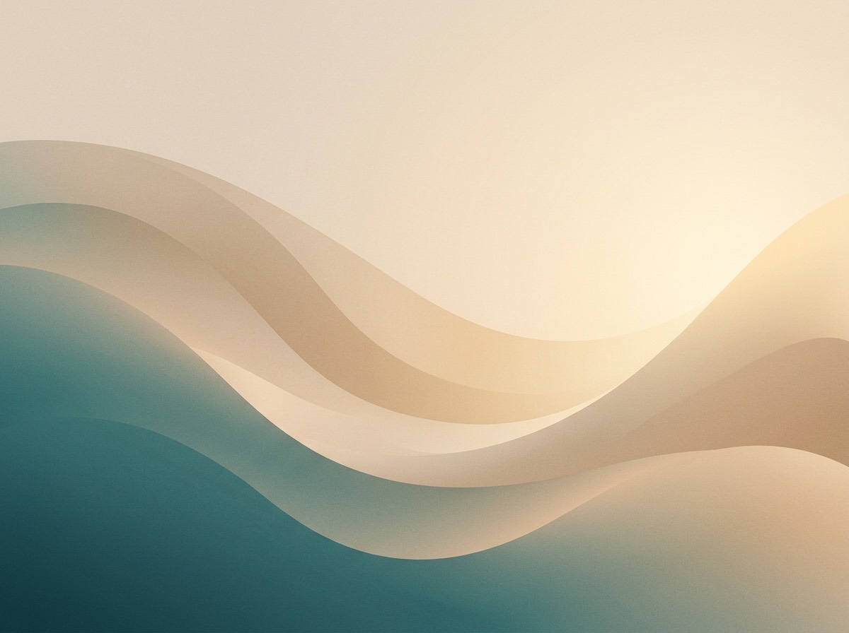 Section artwork: abstract calm coastal gradient illustration for 