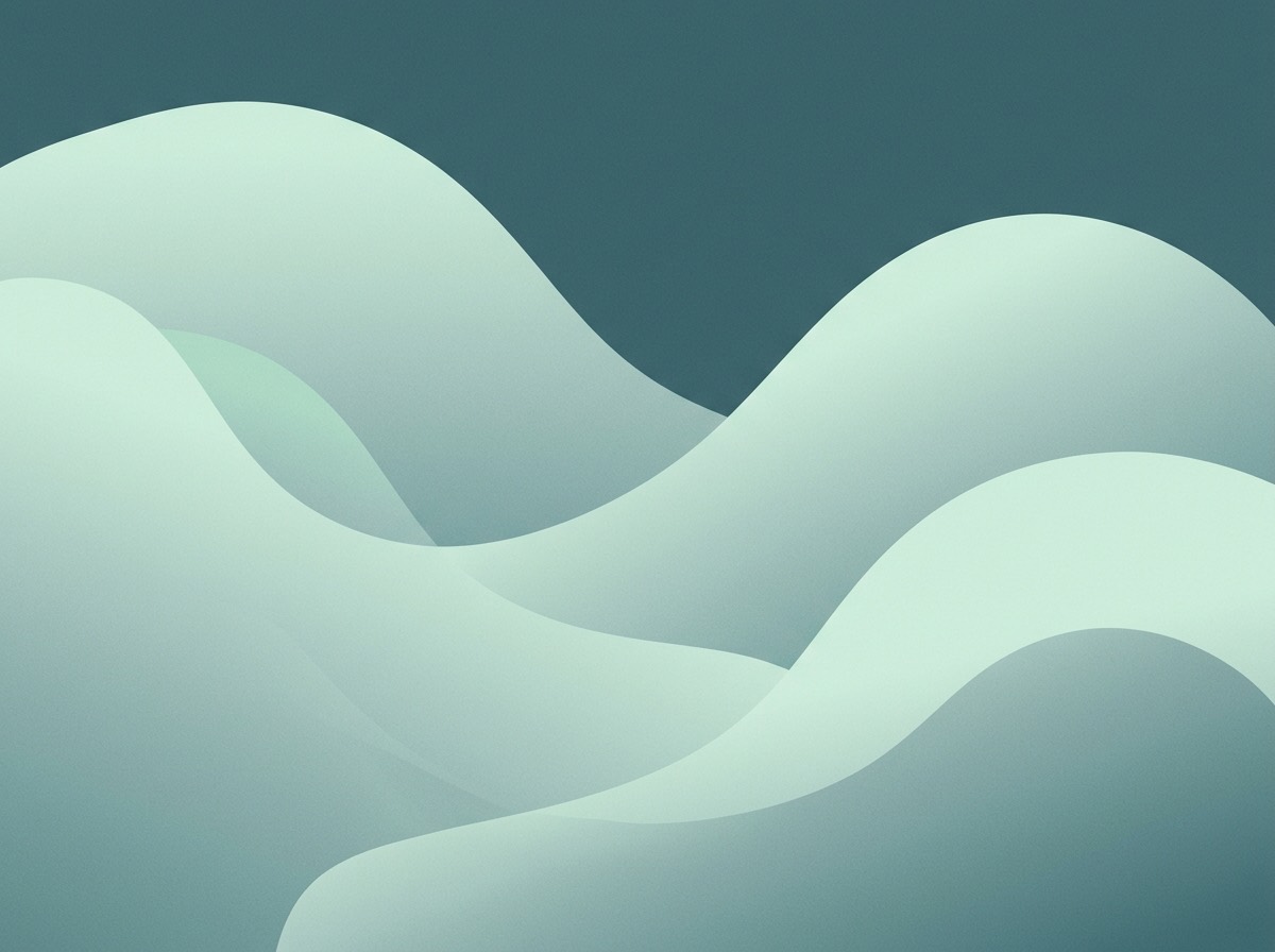Section artwork: abstract calm coastal gradient illustration for 