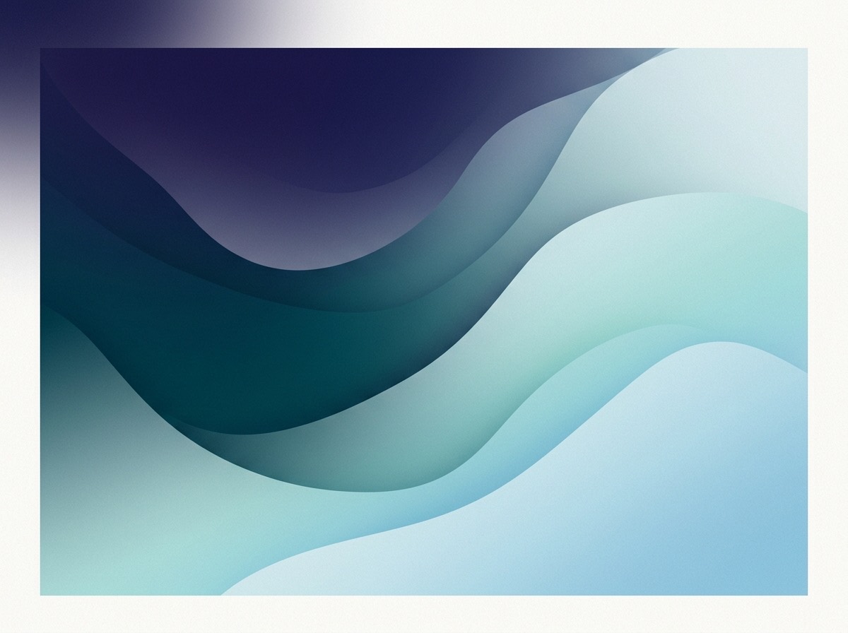 Section artwork: abstract calm coastal gradient illustration for 