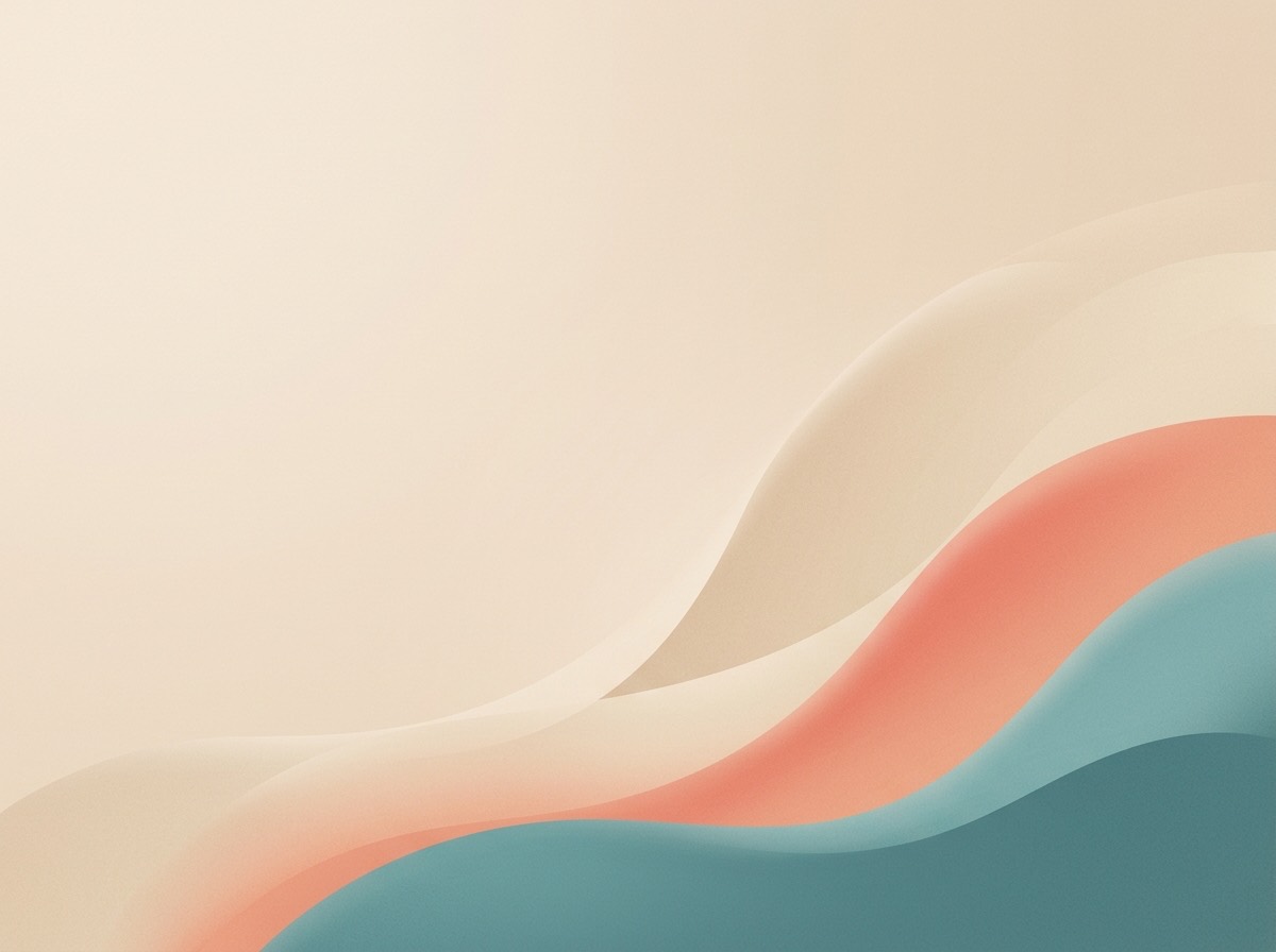 Section artwork: abstract calm coastal gradient illustration for