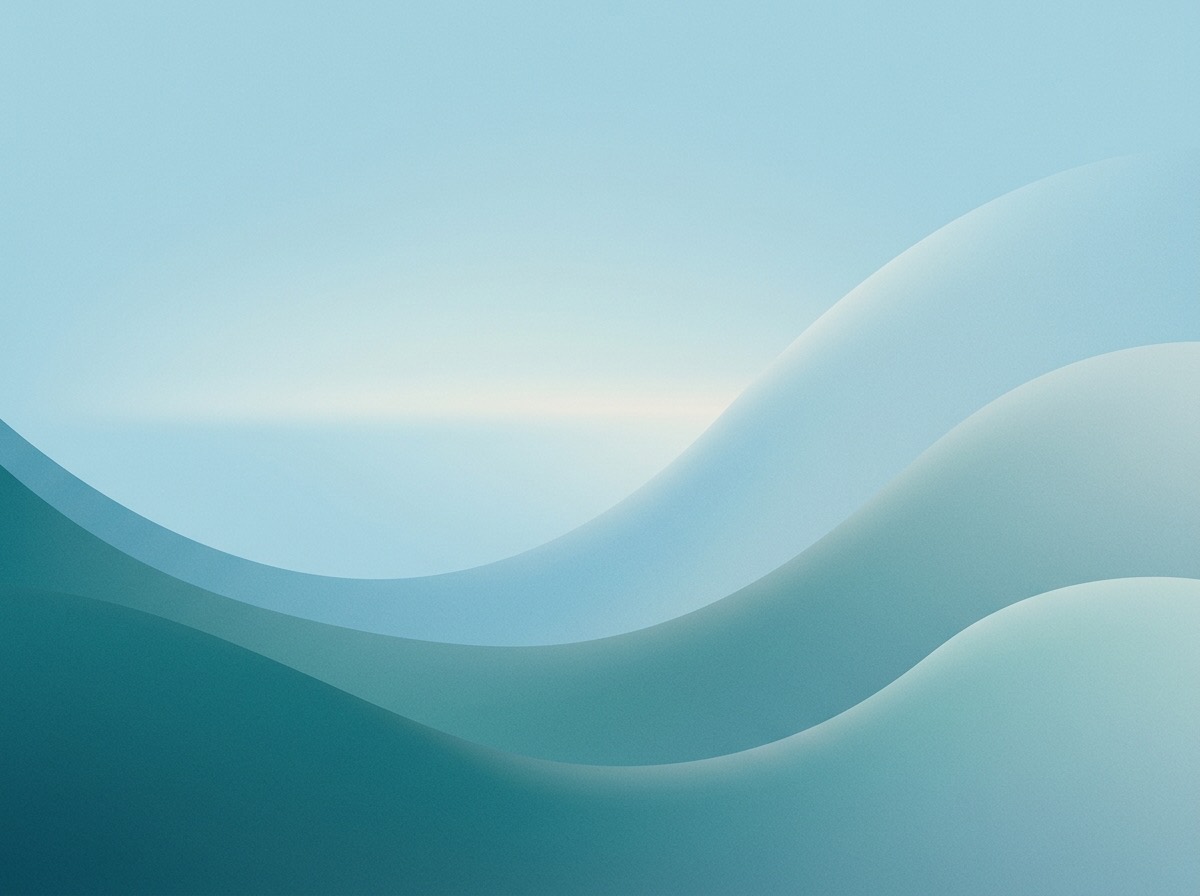 Section artwork: abstract calm coastal gradient illustration for 