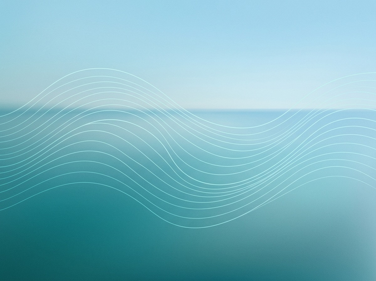 Section artwork: abstract calm coastal gradient illustration for 