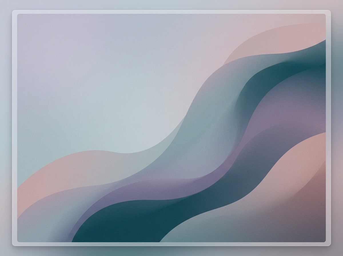 Section artwork: abstract calm coastal gradient illustration for 