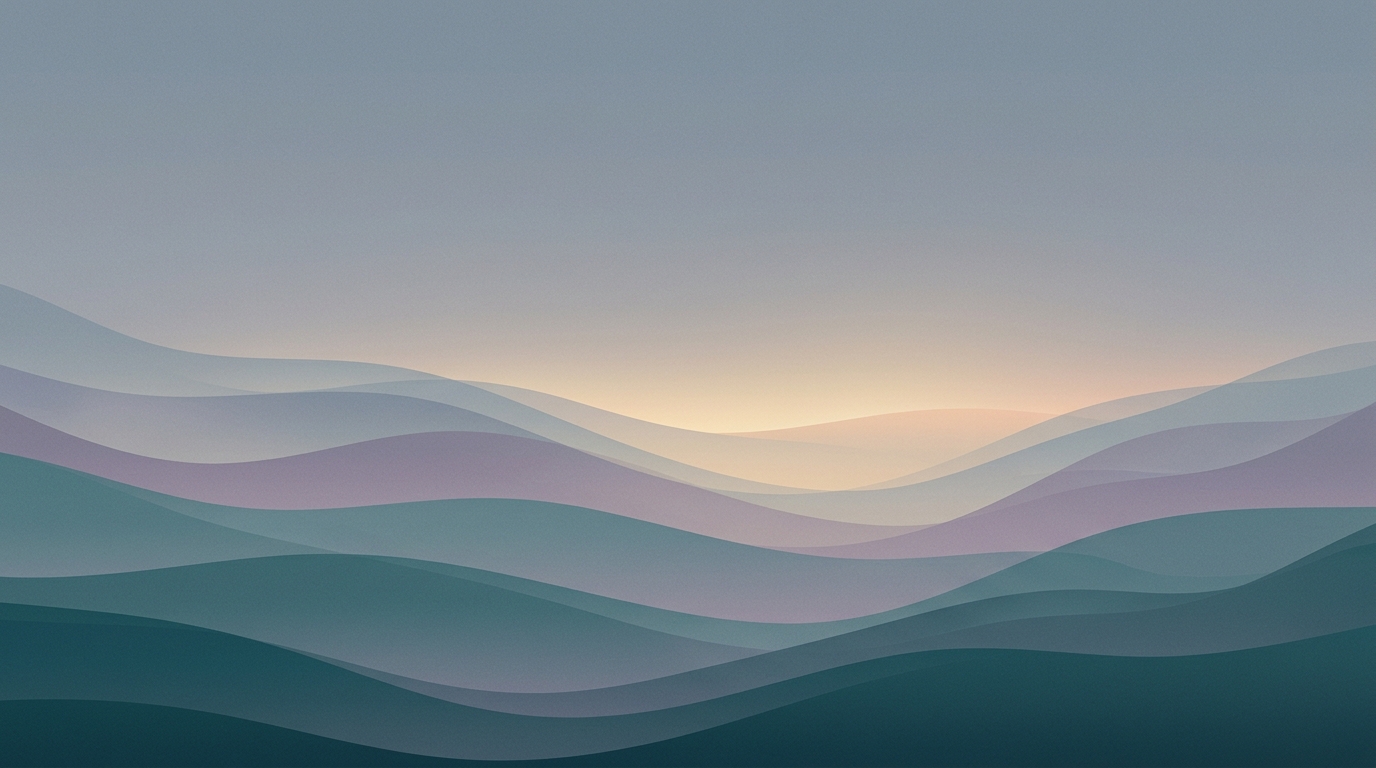 Header artwork: abstract calm coastal gradient illustration for "19,364 crisis encounters, and where they can't go next"