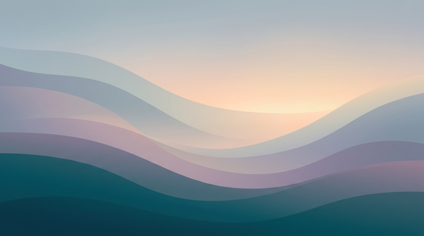 Header artwork: abstract calm coastal gradient illustration for "What a crisis costs: San Diego's behavioral health rates, one table"