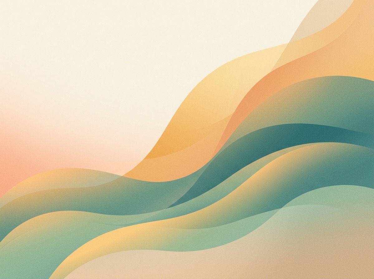 Section artwork: abstract calm coastal gradient illustration for 