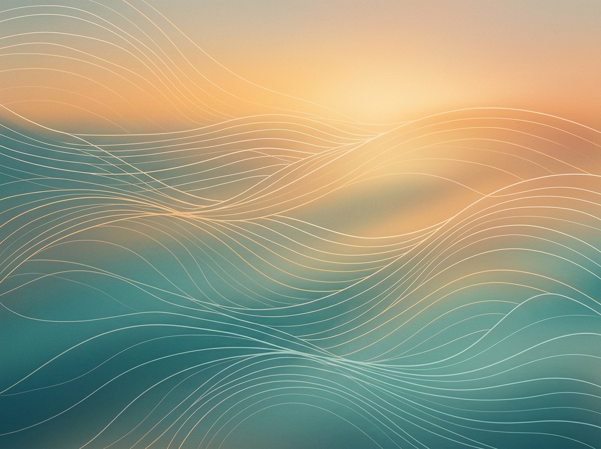 Section artwork: abstract calm coastal gradient illustration for 