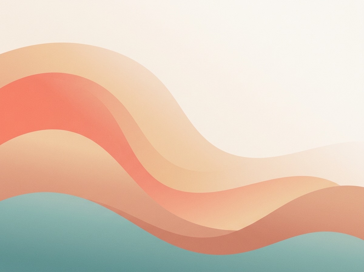 Section artwork: abstract calm coastal gradient illustration for 
