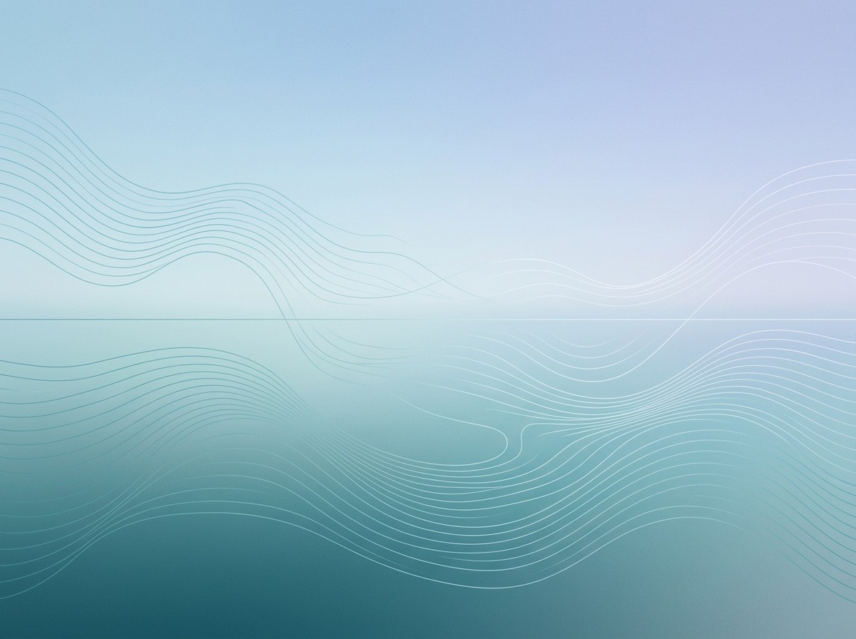 Section artwork: abstract calm coastal gradient illustration for 
