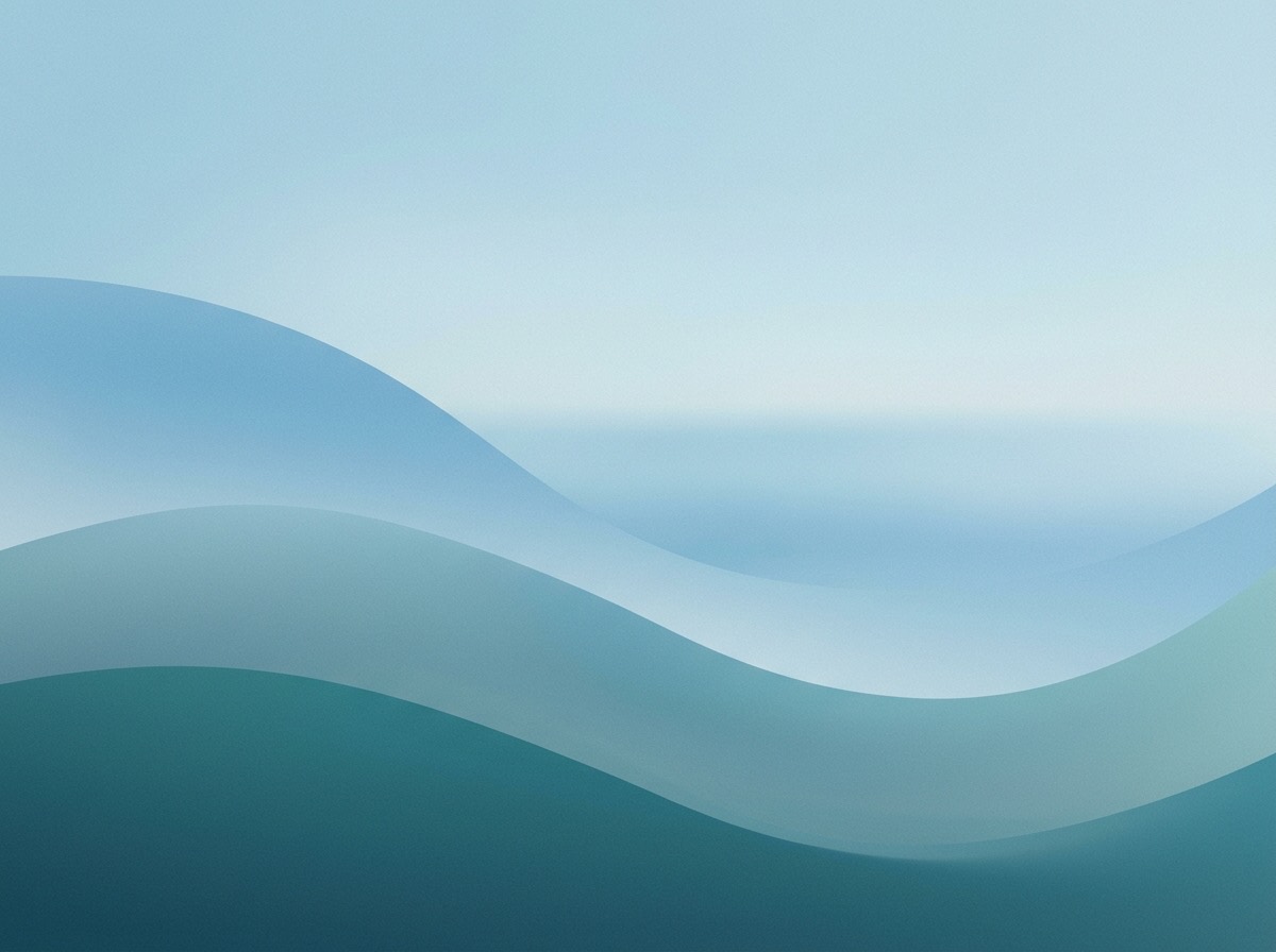 Section artwork: abstract calm coastal gradient illustration for