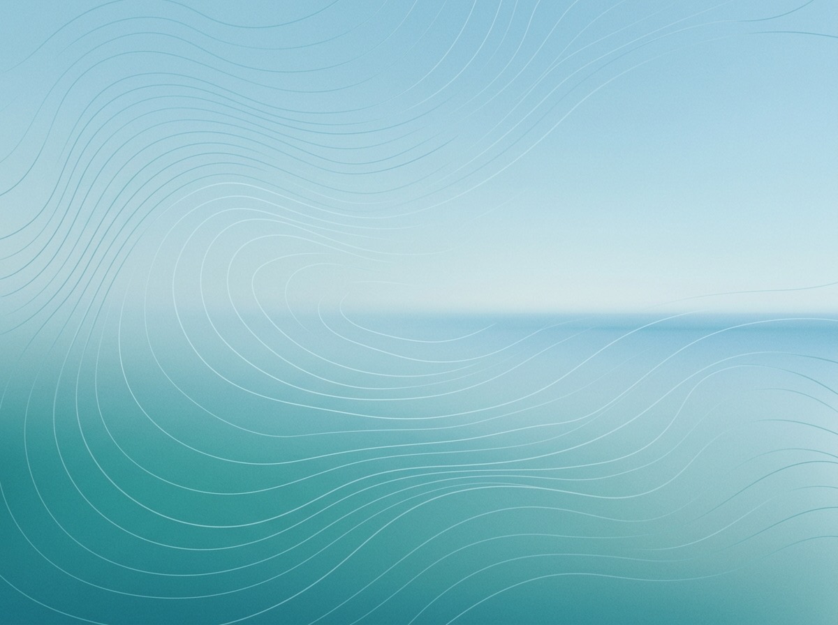 Section artwork: abstract calm coastal gradient illustration for