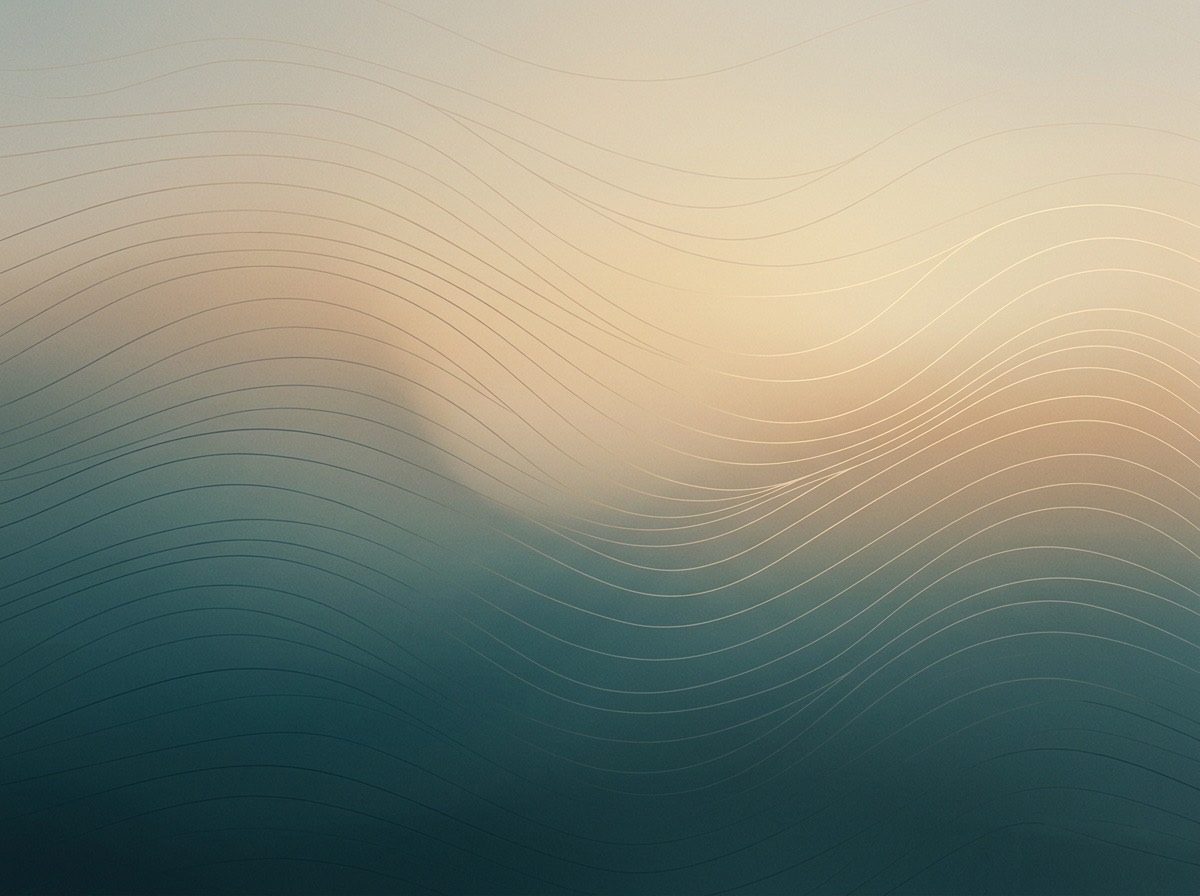 Section artwork: abstract calm coastal gradient illustration for