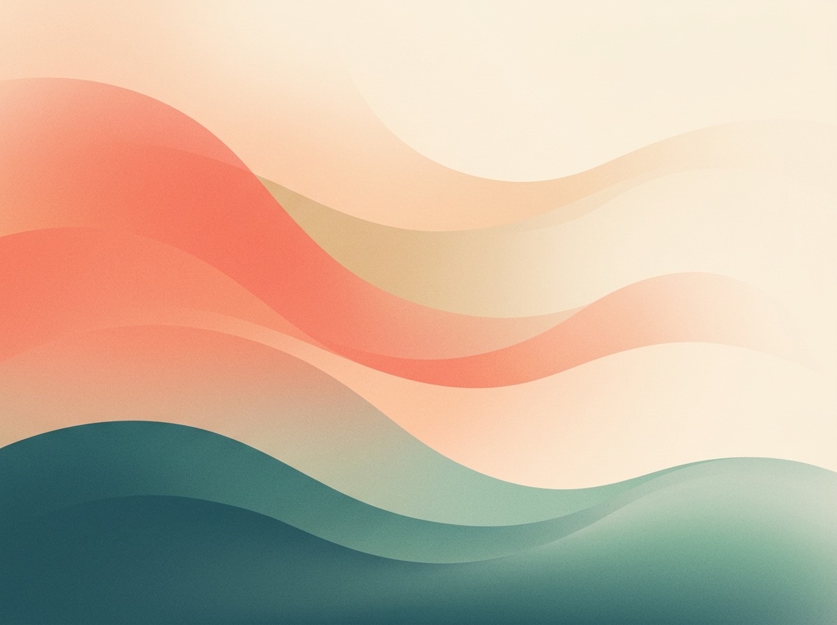 Section artwork: abstract calm coastal gradient illustration for 