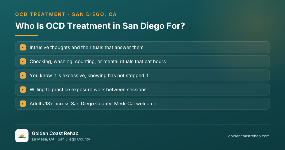 Who San Diego for Medi-Cal Adults OCD is for: eligibility checklist